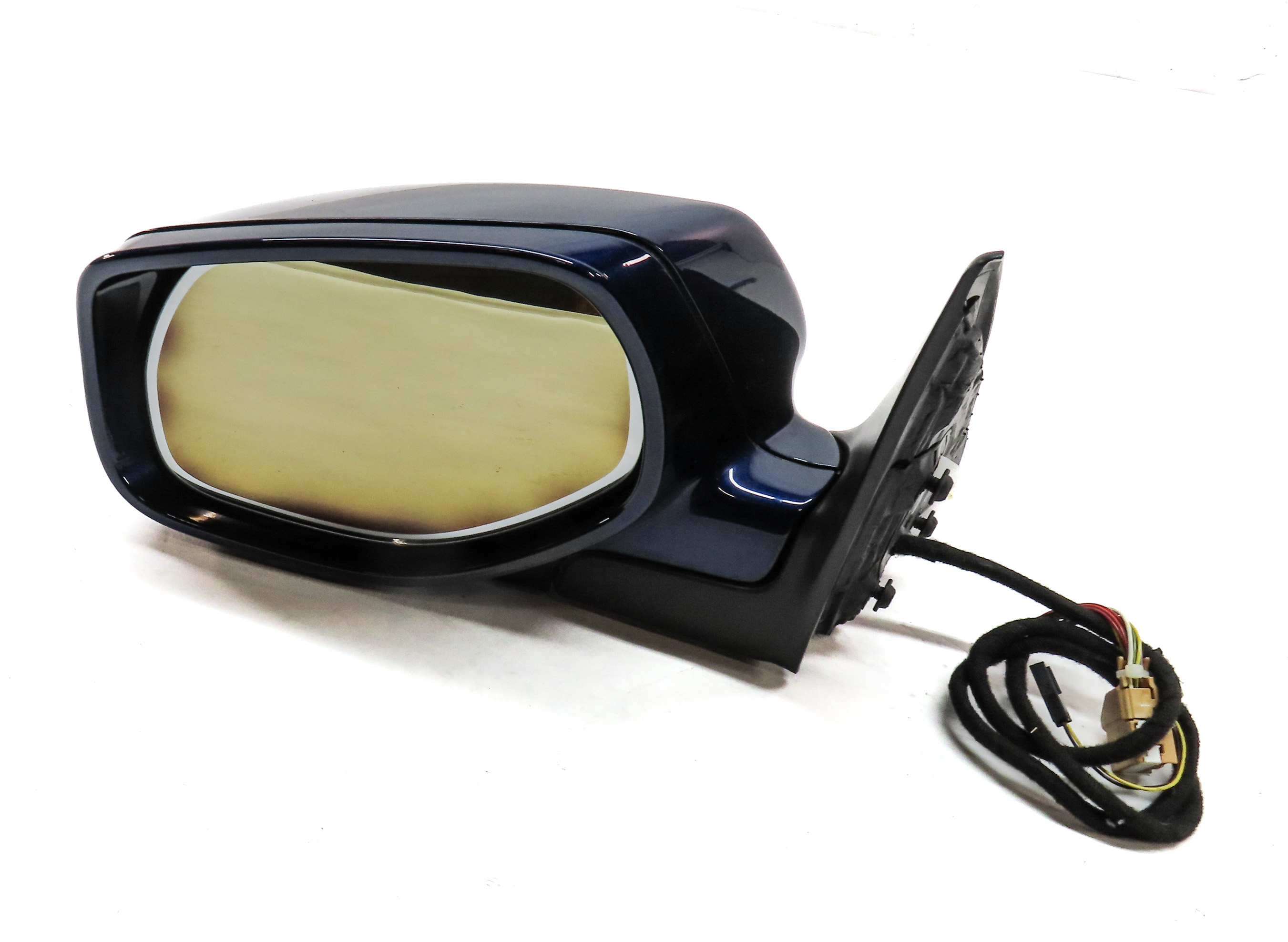 2008-2010 PORSCHE CAYENNE (957) LEFT P-FOLD HEATED AUTODIM MEMORY MIRROR (BLUE) — exact item pictured
